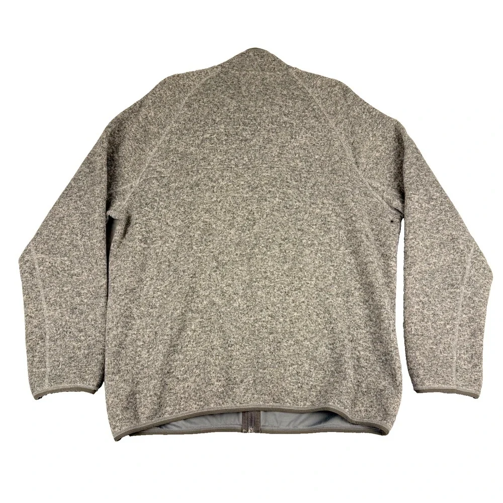 J.Crew‎ Nordic Retro Polartec Jacket Men's XL Heather Gray Full Zip *Read